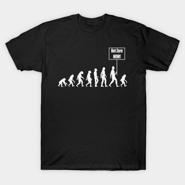 Net Zero Now (Light Figures) T-Shirt by Perfect Sense